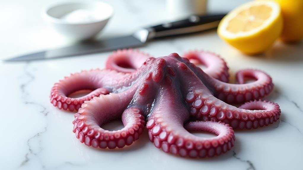 clean and prepare octopus