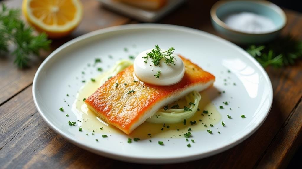 Smoked Haddock With Creamed Leeks and Egg