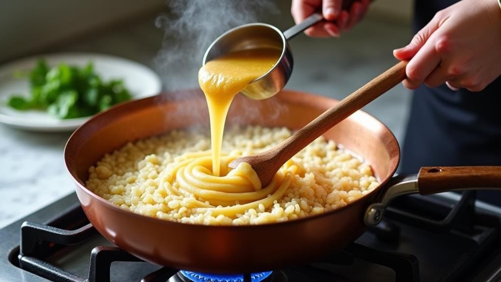 Jalapeño Risotto With Queso Fresco and Cilantro 3 gradually add broth stir
