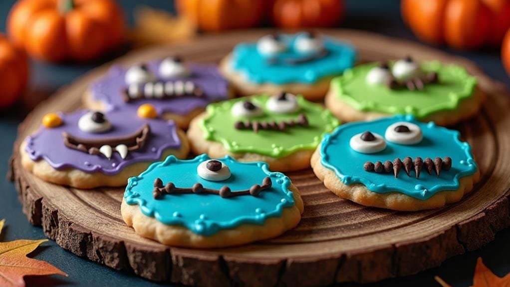 halloween themed decorated cookies