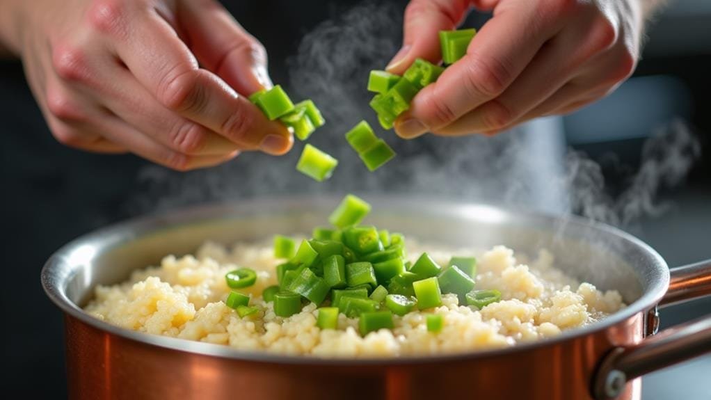 Jalapeño Risotto With Queso Fresco and Cilantro 4 jalape os enhance risotto flavor