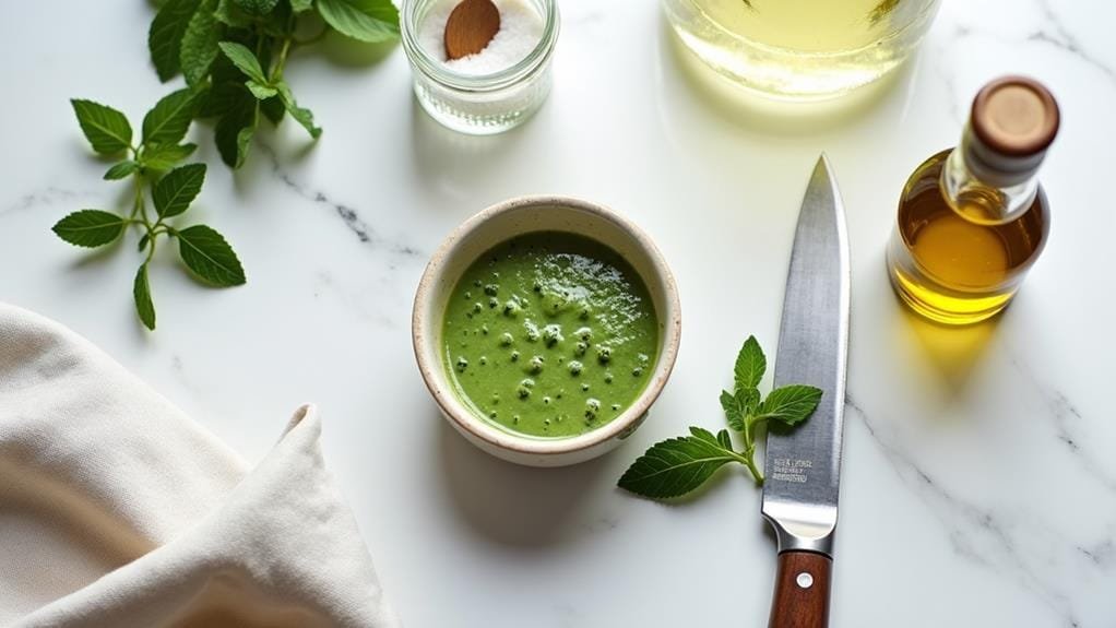 make mint sauce preparation