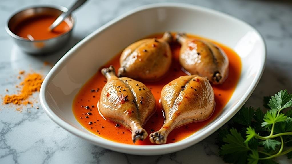 marinate quails in yogurt