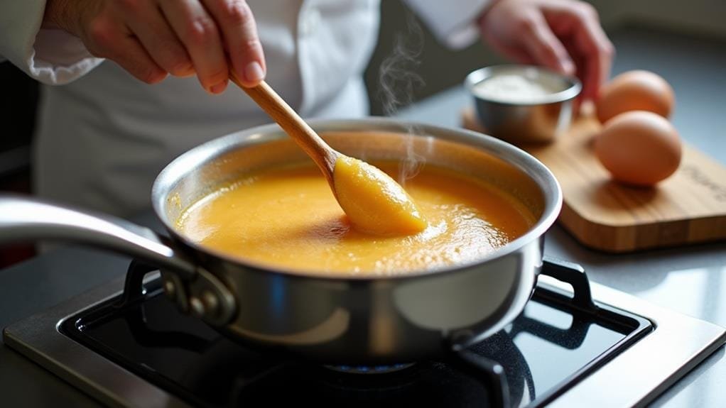 prepare churro dough mixture