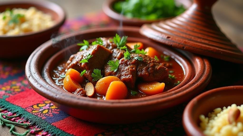 Lamb Tagine With Apricots and Almonds