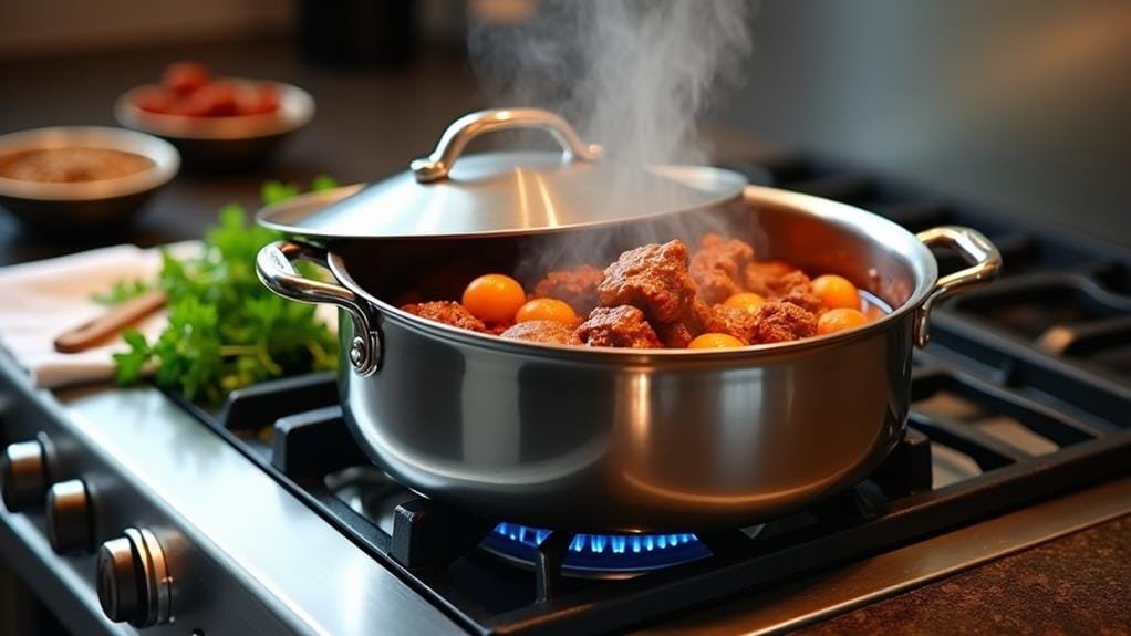 Lamb Tagine With Apricots and Almonds 3 simmer covered for hours