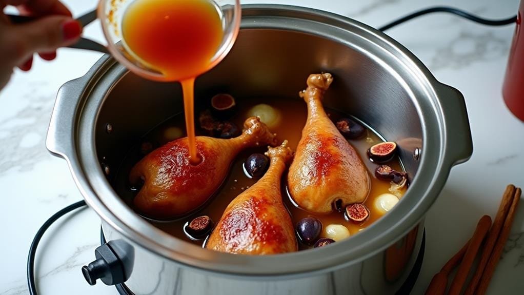transfer ingredients to slow cooker
