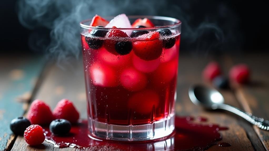 vampire themed berry beverage