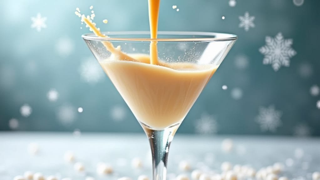 Winter Wonderland White Chocolate Martini 7 add liquids to shaker