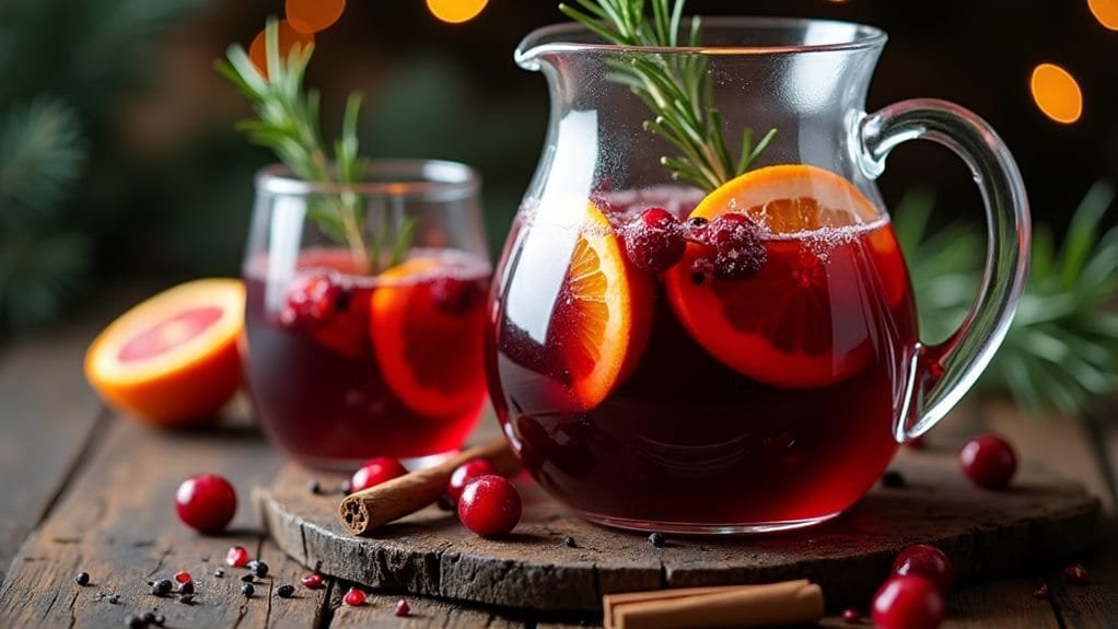 add sparkling water garnish