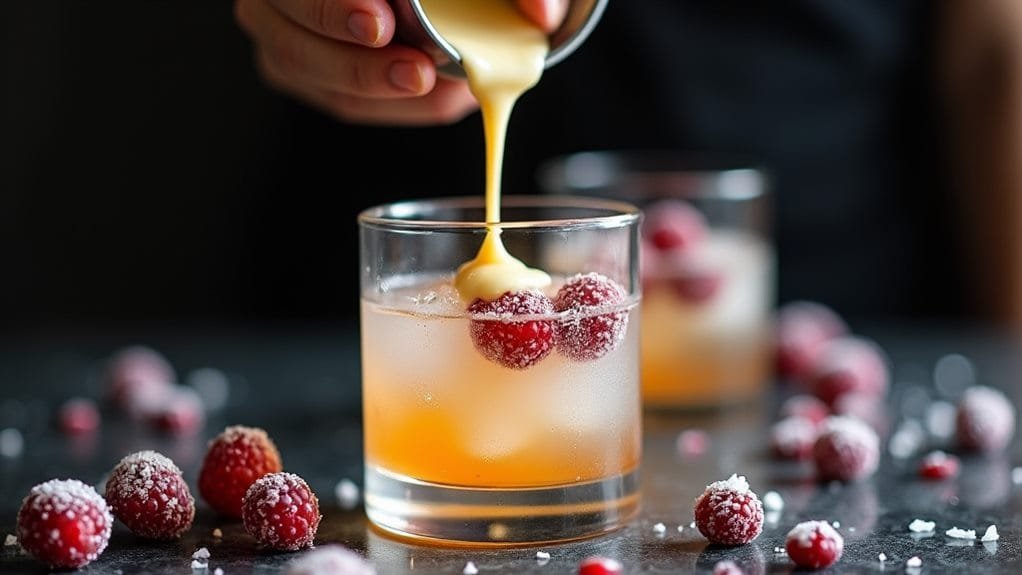 carefully add chocolate drizzle