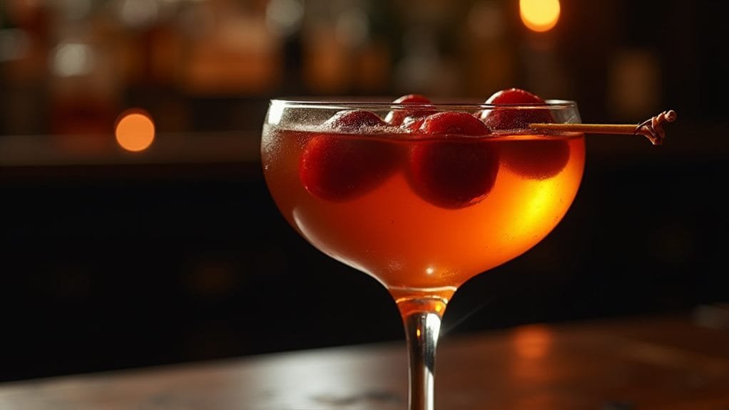 Roasted Chestnut Manhattan With Cherry