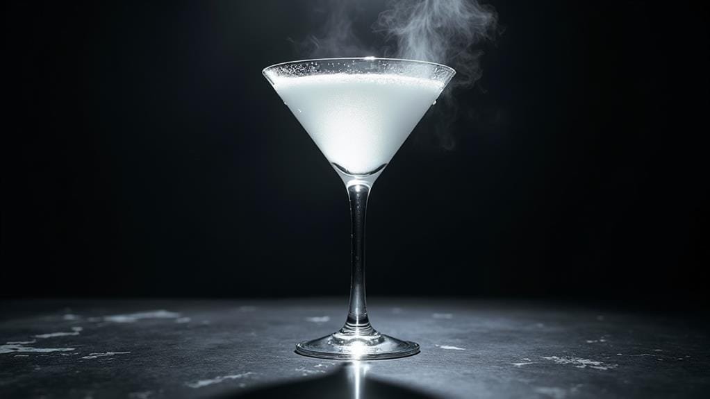 chill martini glass first