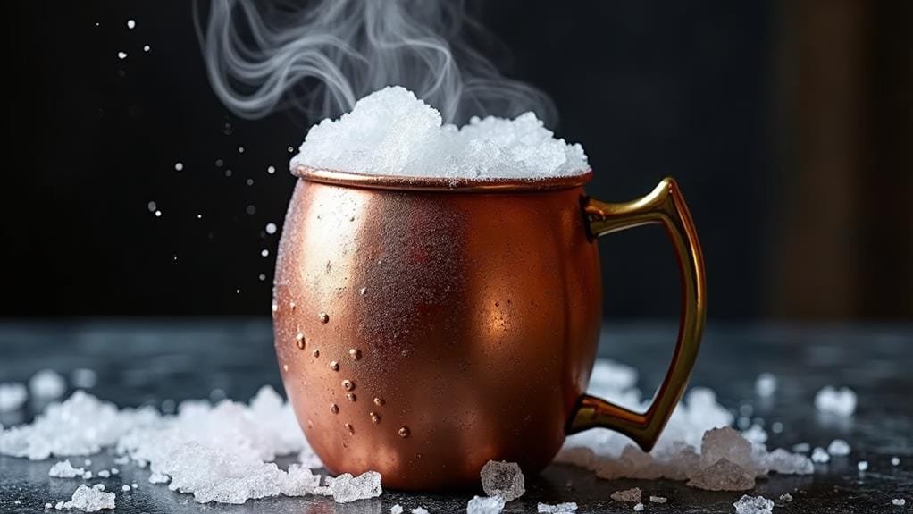 chill mug until frosty