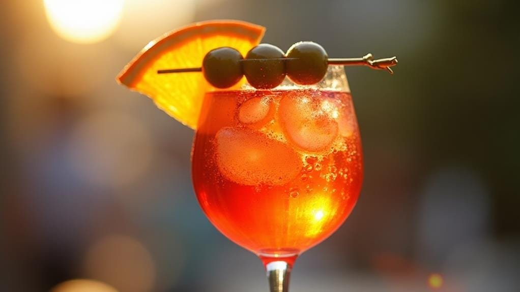 citrus and olive garnish