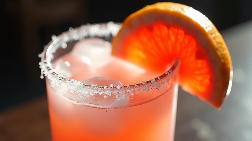 citrus wedge garnish step