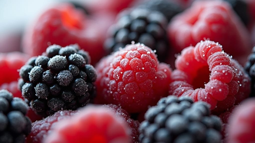 Merry Berry Bramble With Sugared Fruit 5 coat berries with egg