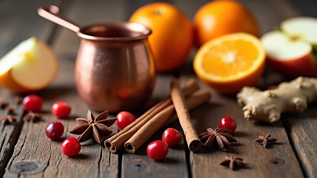 Turkey Day Punch With Autumn Spices 4 collect fresh ingredients first