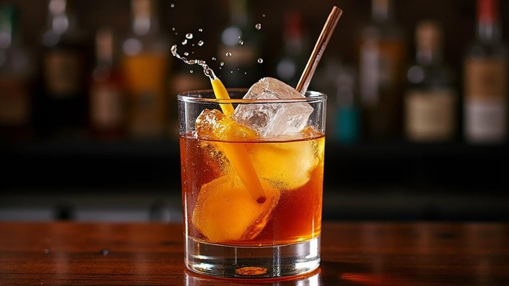 combine liquids in shaker