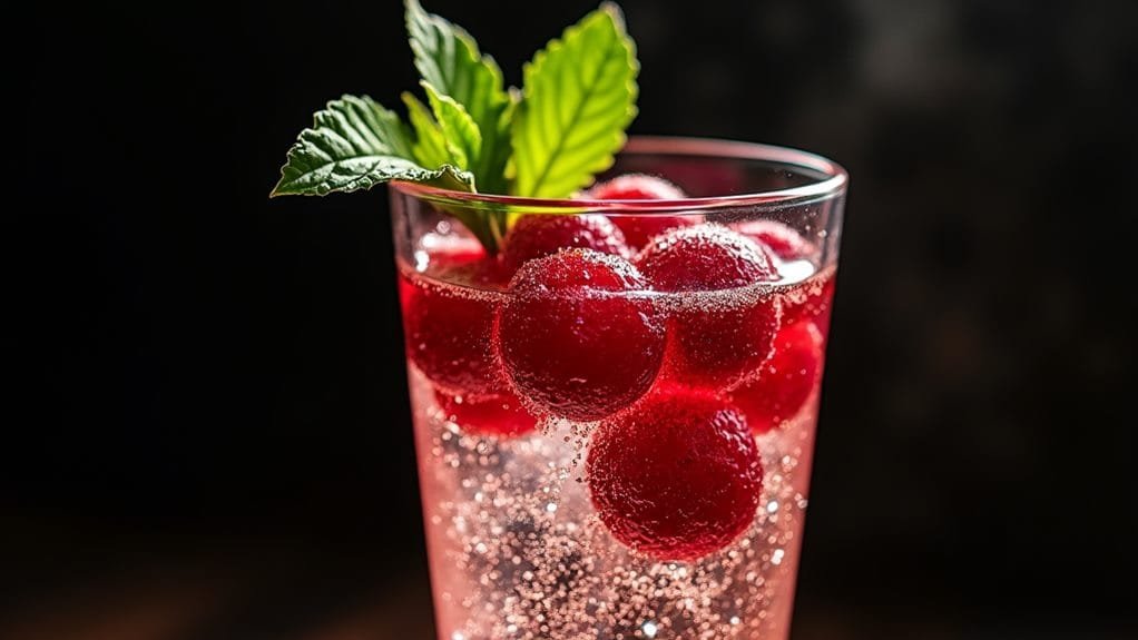 cranberries coated in syrup