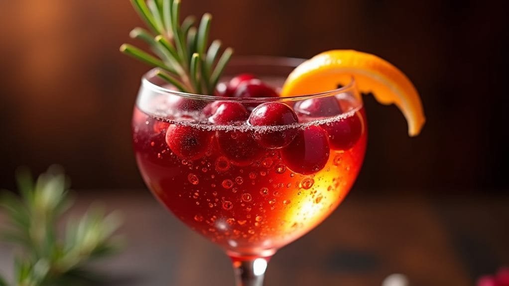 Winter Solstice Spritz With Cranberry