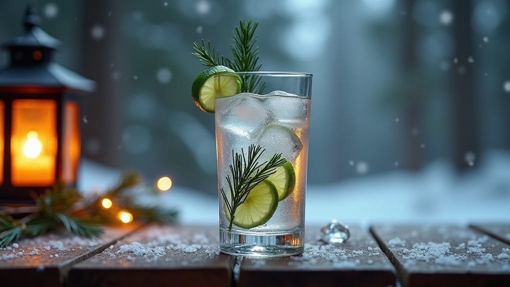 Christmas Forest Pine Vodka and Lime