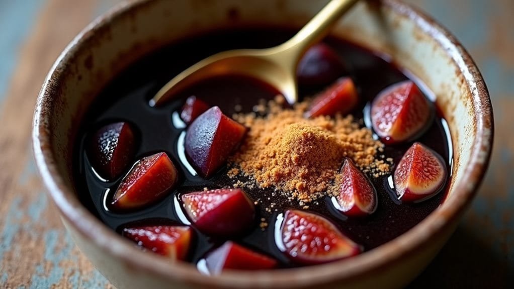 Figgy Pudding Port With Cinnamon Sugar 7 fold fig port mixture together
