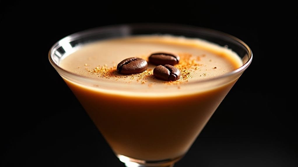 garnish using coffee beans