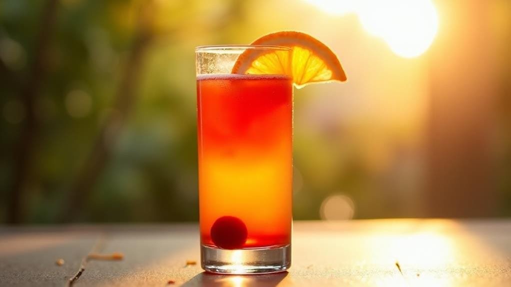 garnish with citrus wedge