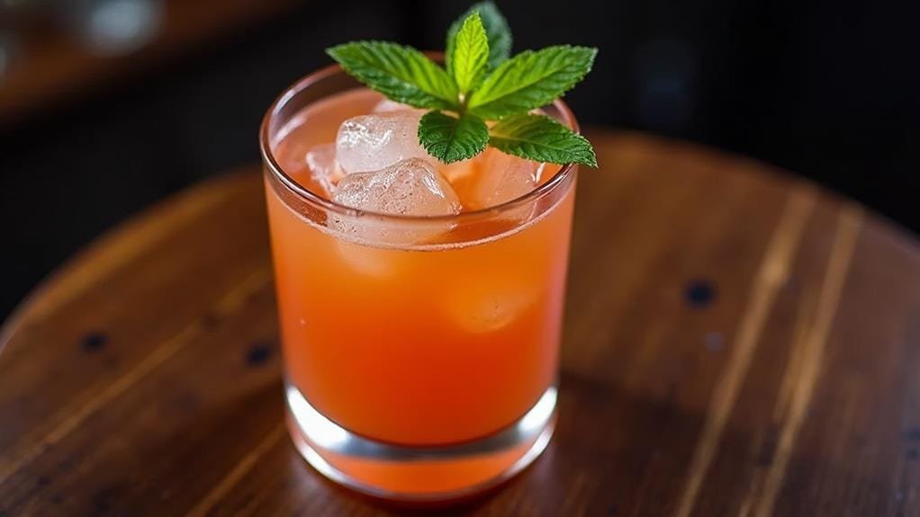 garnish with fresh mint