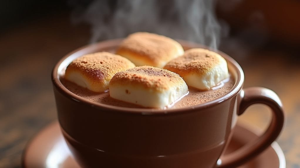 garnish with leftover marshmallows