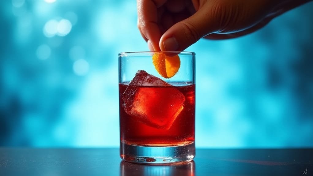 North Pole Negroni With Orange Twist 8 garnish with orange twist