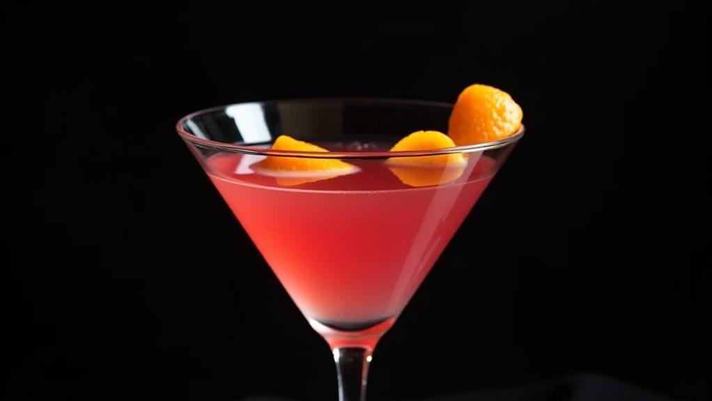 garnishing with citrus peel