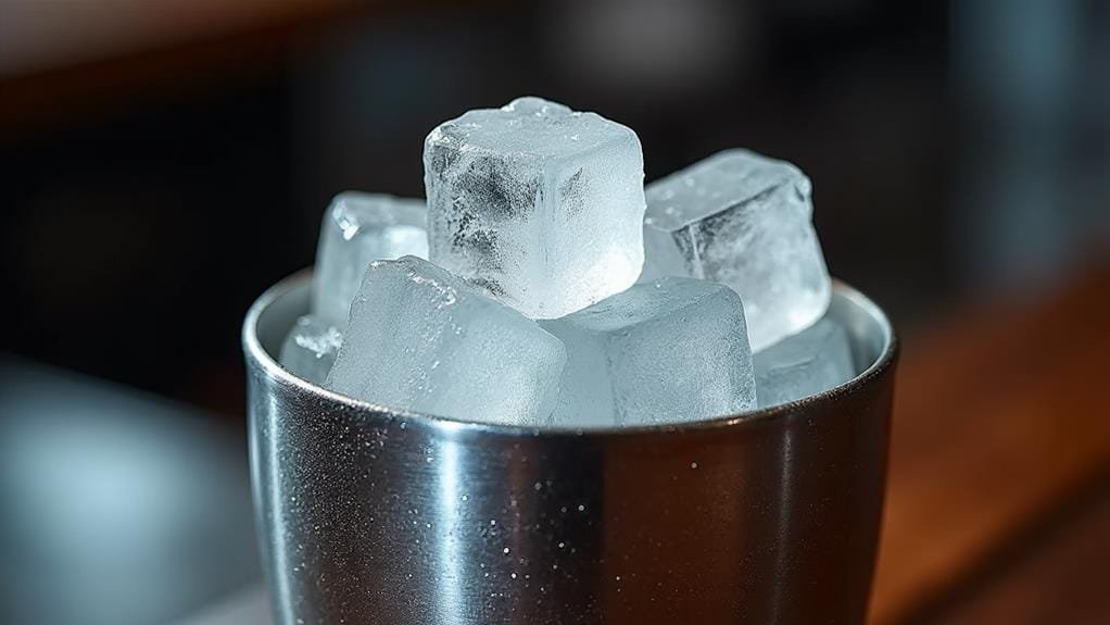 ice addition to shaker