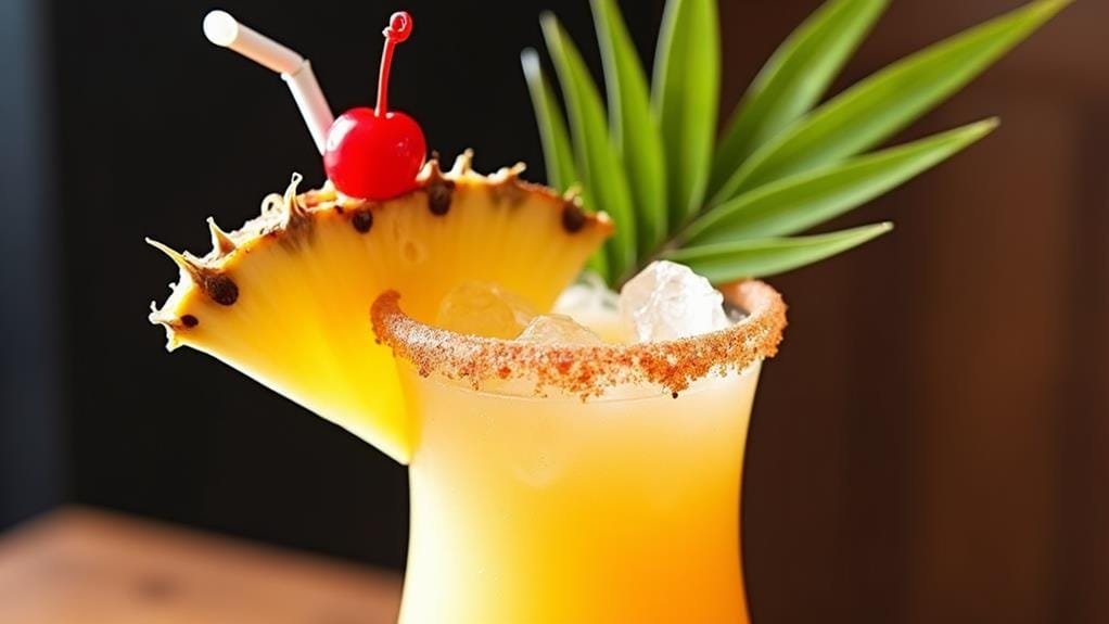 pour mixture into glass