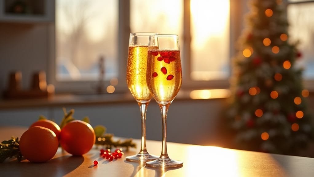 pour orange juice slowly