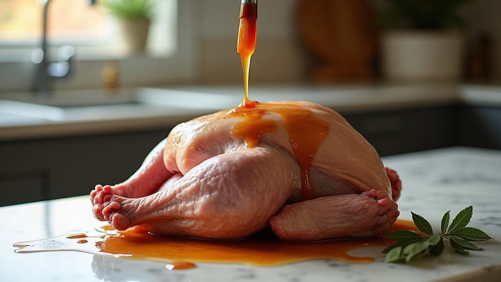 prepare turkey for basting