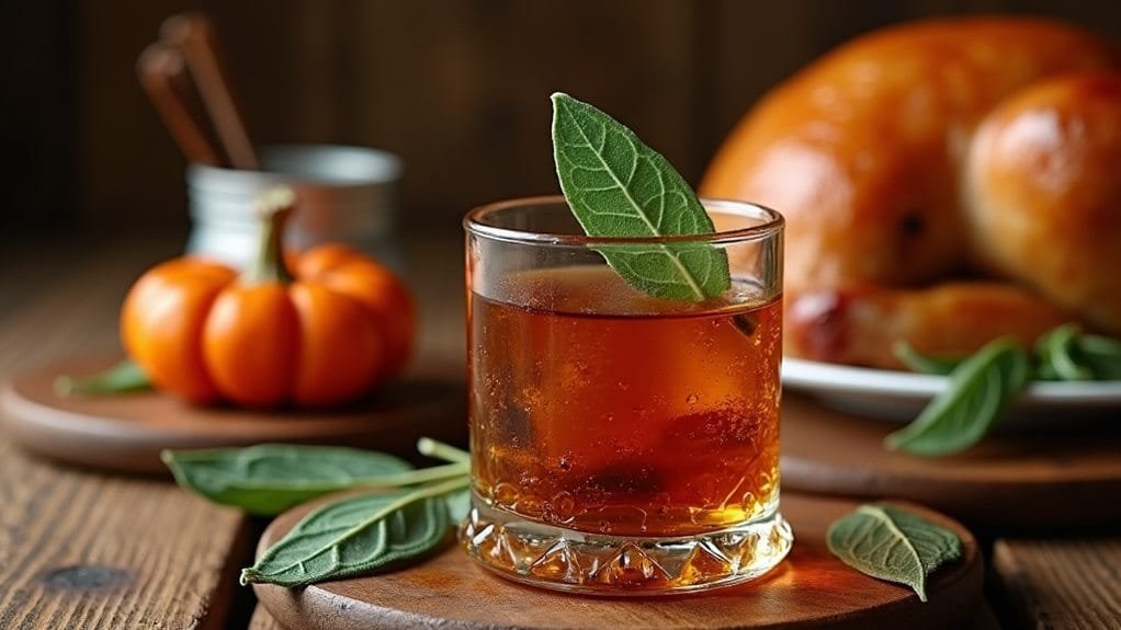 Maple Turkey Day Bourbon With Sage