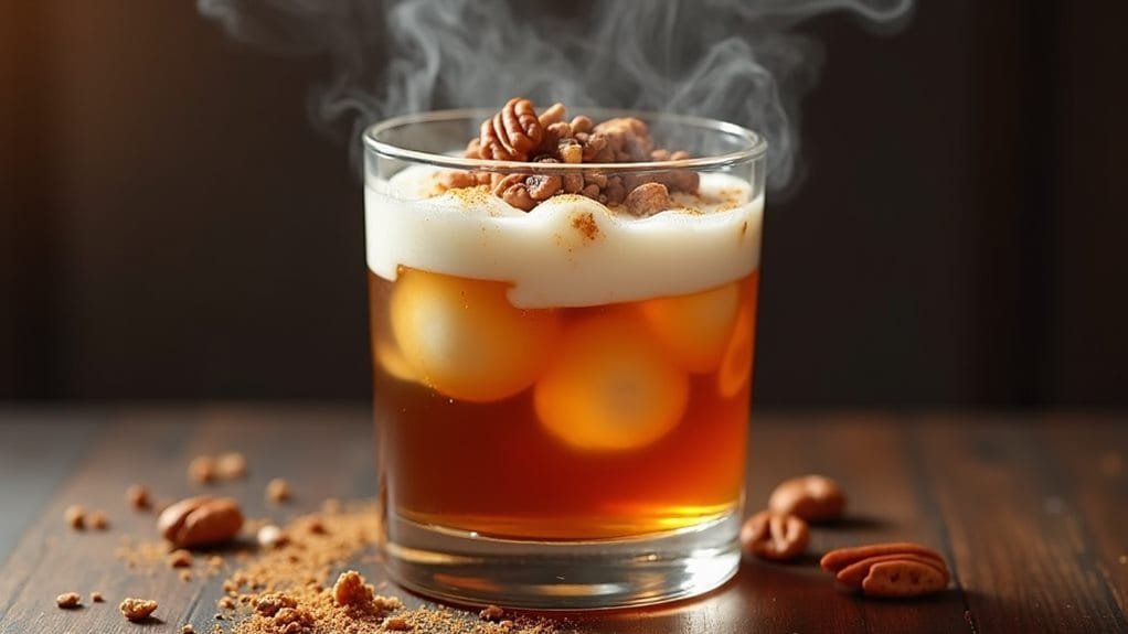 Maple Pecan Bourbon With Cream Float 9 serve and wait patiently