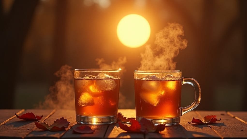 Thanksgiving Harvest Moon With Apple Cider 8 serve chilled with ice