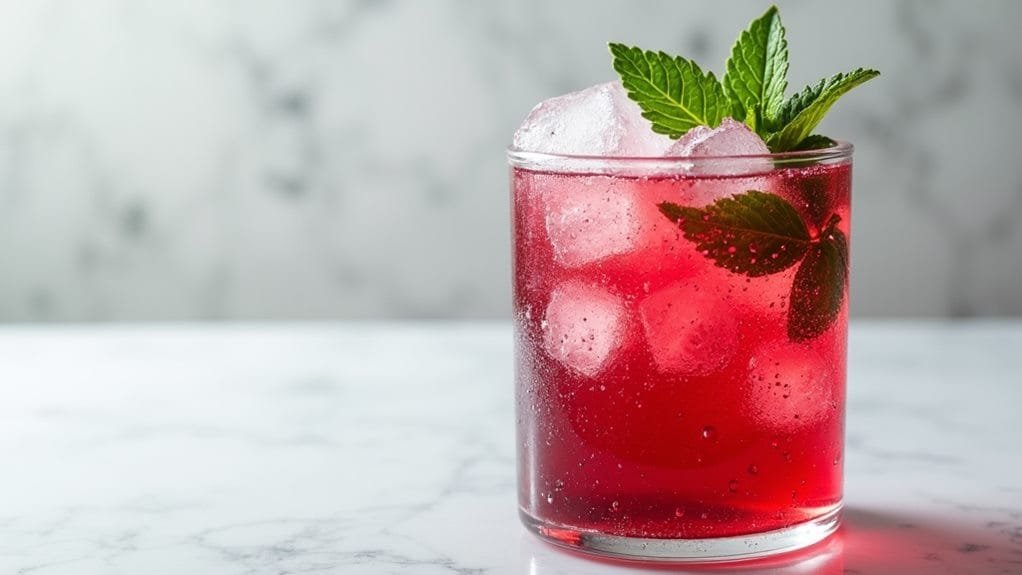 slowly add sparkling water