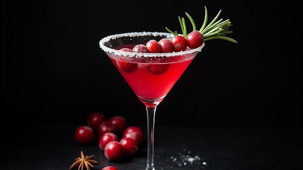 strain into martini glass