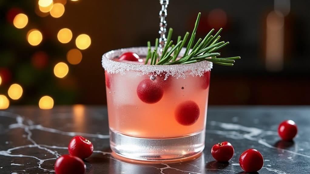 strain into rimmed glass