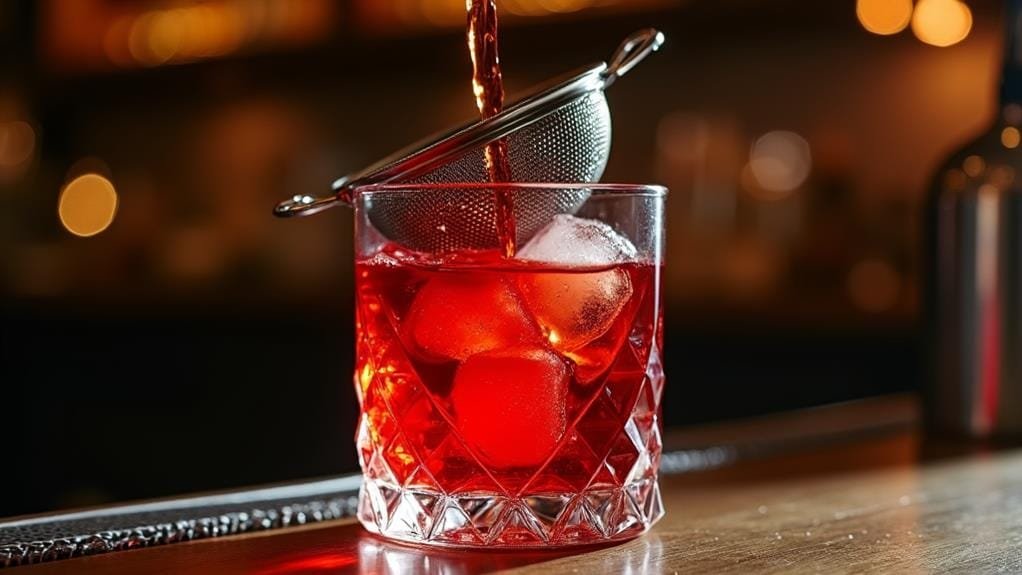 strain into rocks glass