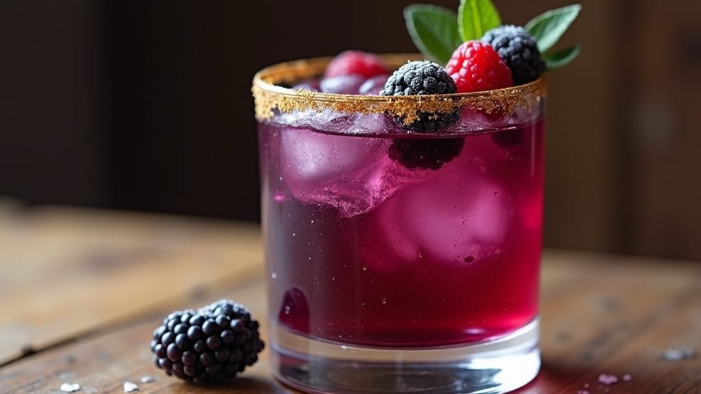Merry Berry Bramble With Sugared Fruit