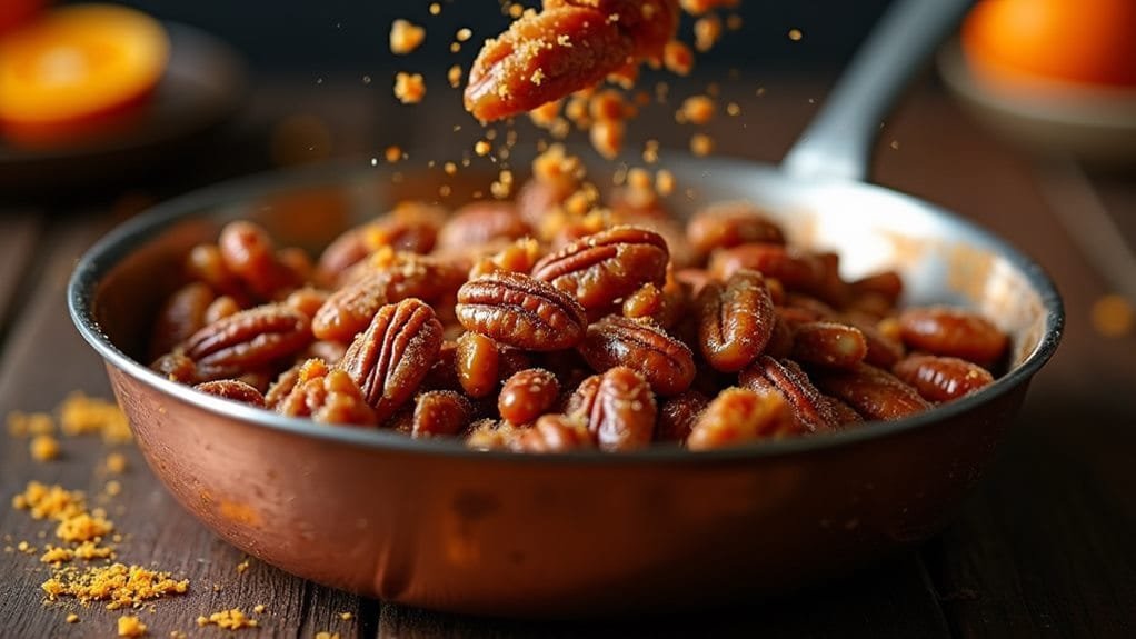 sweeten the nut mixture