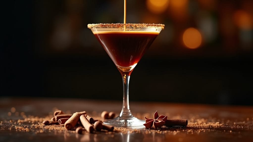 vigorously add coffee liqueur