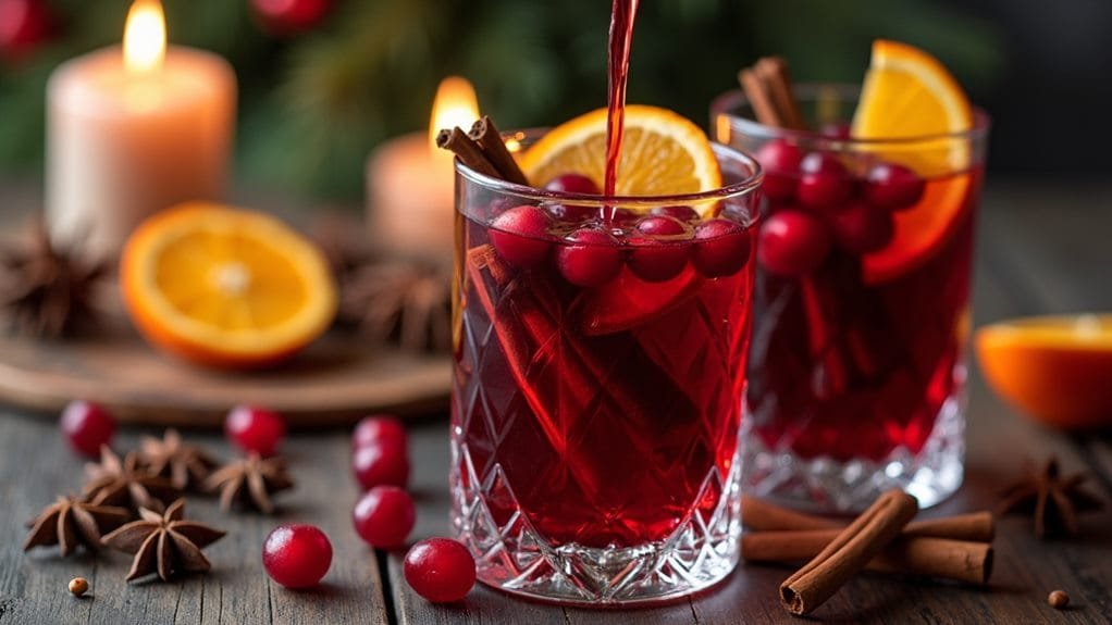 Mulled Wine Sangria With Winter Fruits