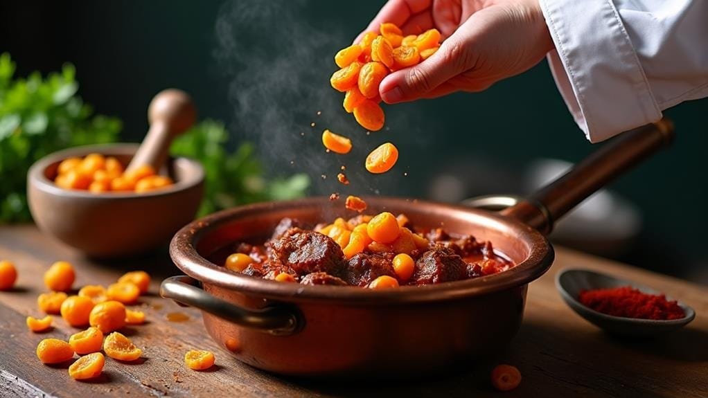 add apricots while cooking