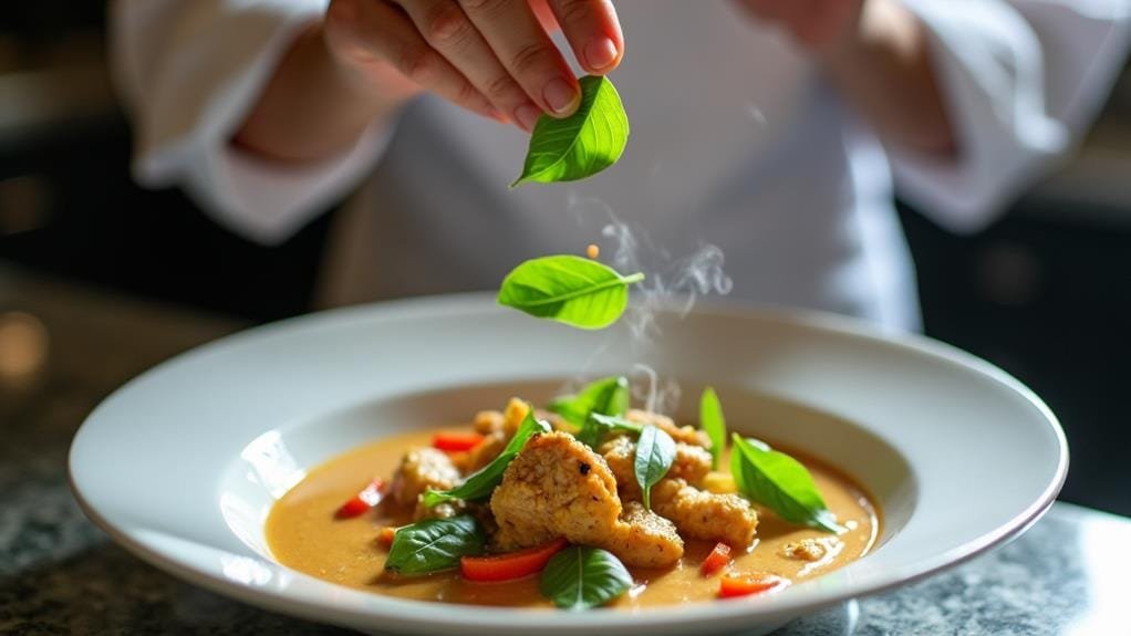add basil before serving